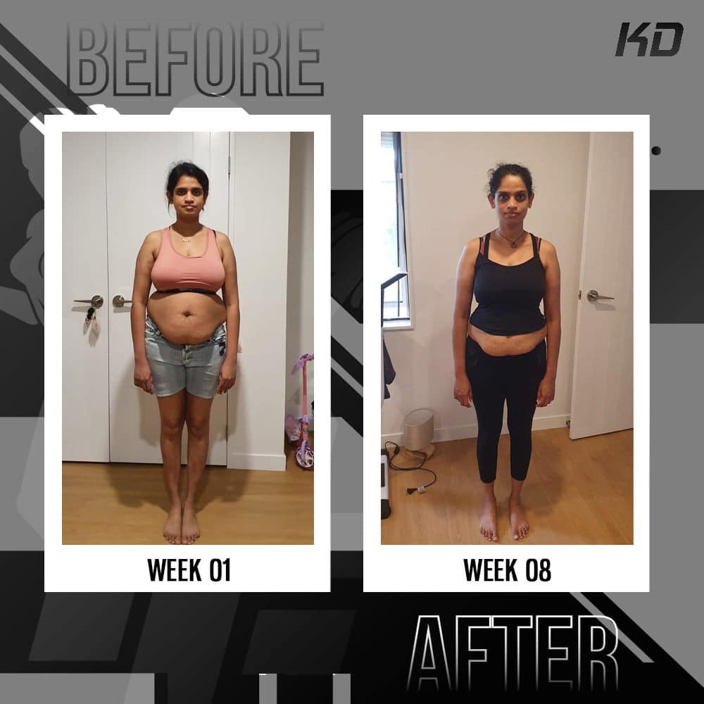 Client transformation week 1 to week 8